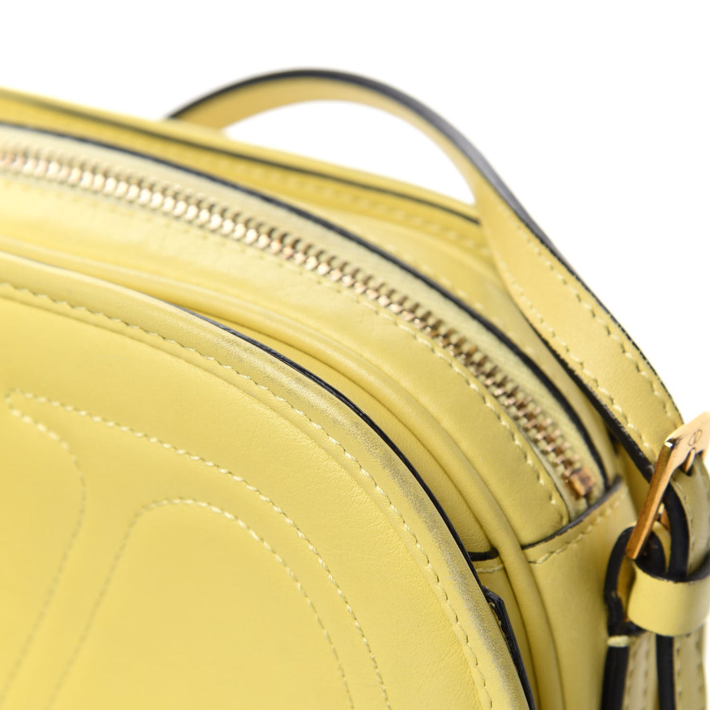 Vitello Small Logo Go Crossbody Bag Naples Yellow