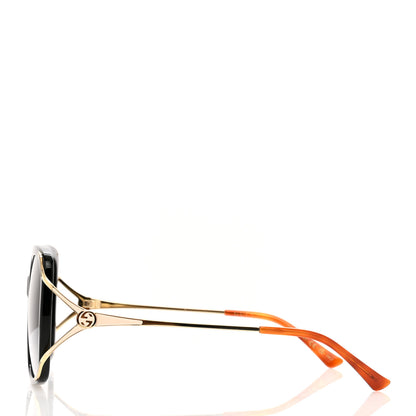 Gucci Acetate Butterfly Sunglasses GG0647S Black White 3 of 6