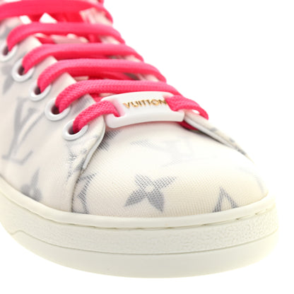 Louis Vuitton Technical Fabric Calfskin Monogram Frontrow Sneakers 35.5 Pink 9 of 10