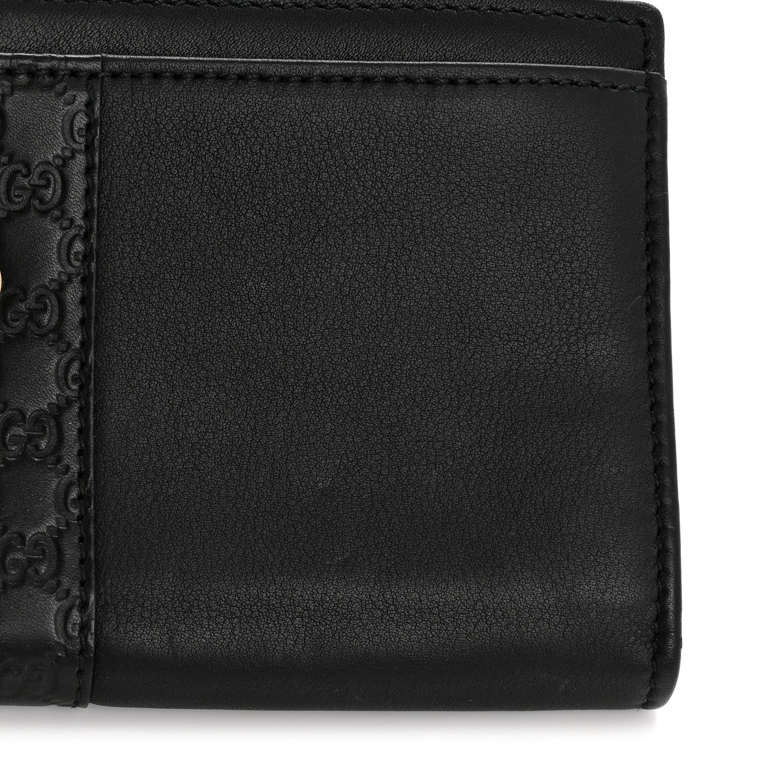 Gucci Microguccissima Calfskin GG Continental Wallet Black 9 of 12