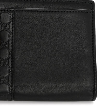 Gucci Microguccissima Calfskin GG Continental Wallet Black 9 of 12