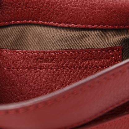 Chloe Calfskin Mini Marcie Round Crossbody Bag Red 8 of 12