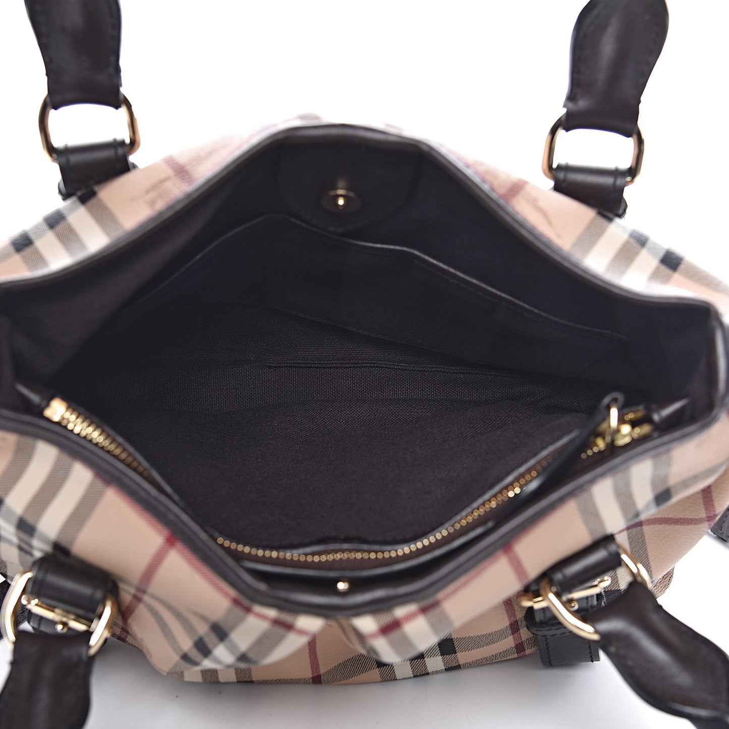 Haymarket Check Small Northfield Tote Chocolate