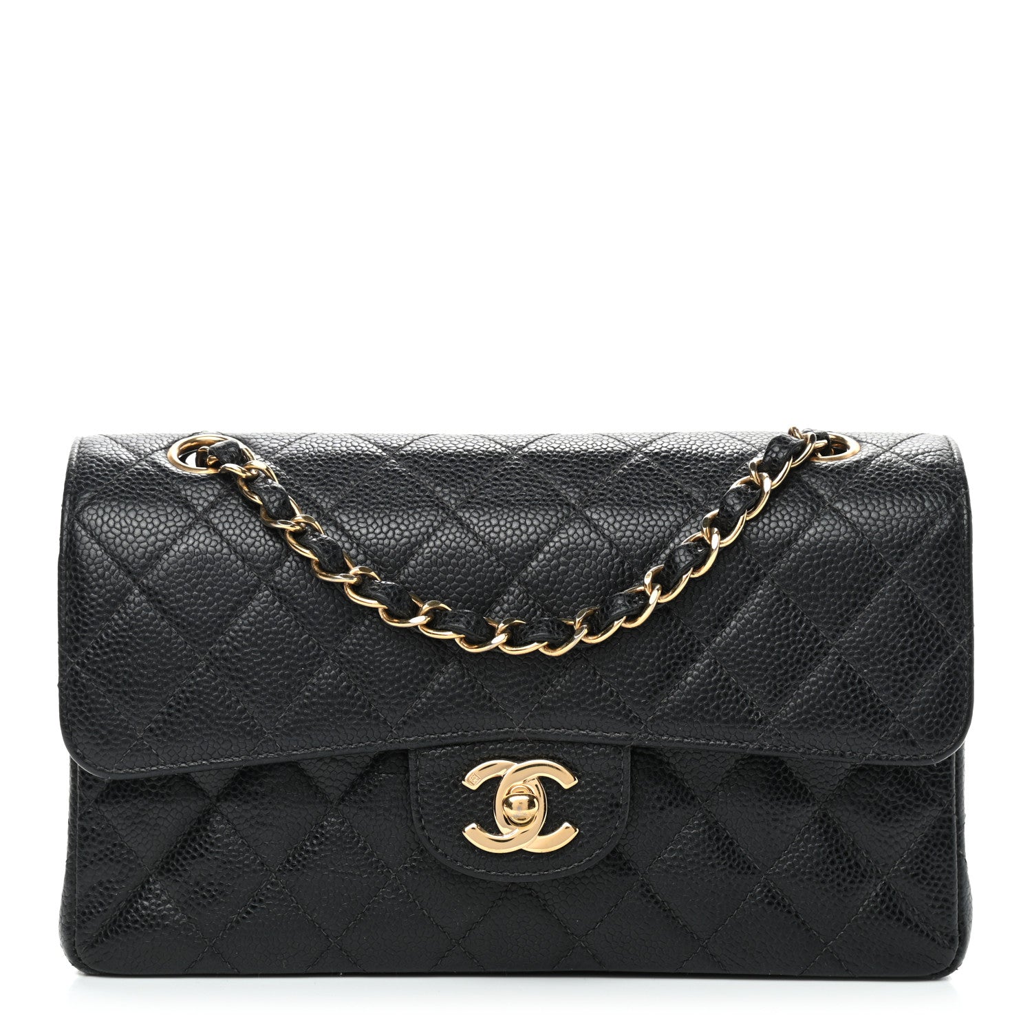 Chanel Caviar Quilted Small Double Flap Black 1 of 10