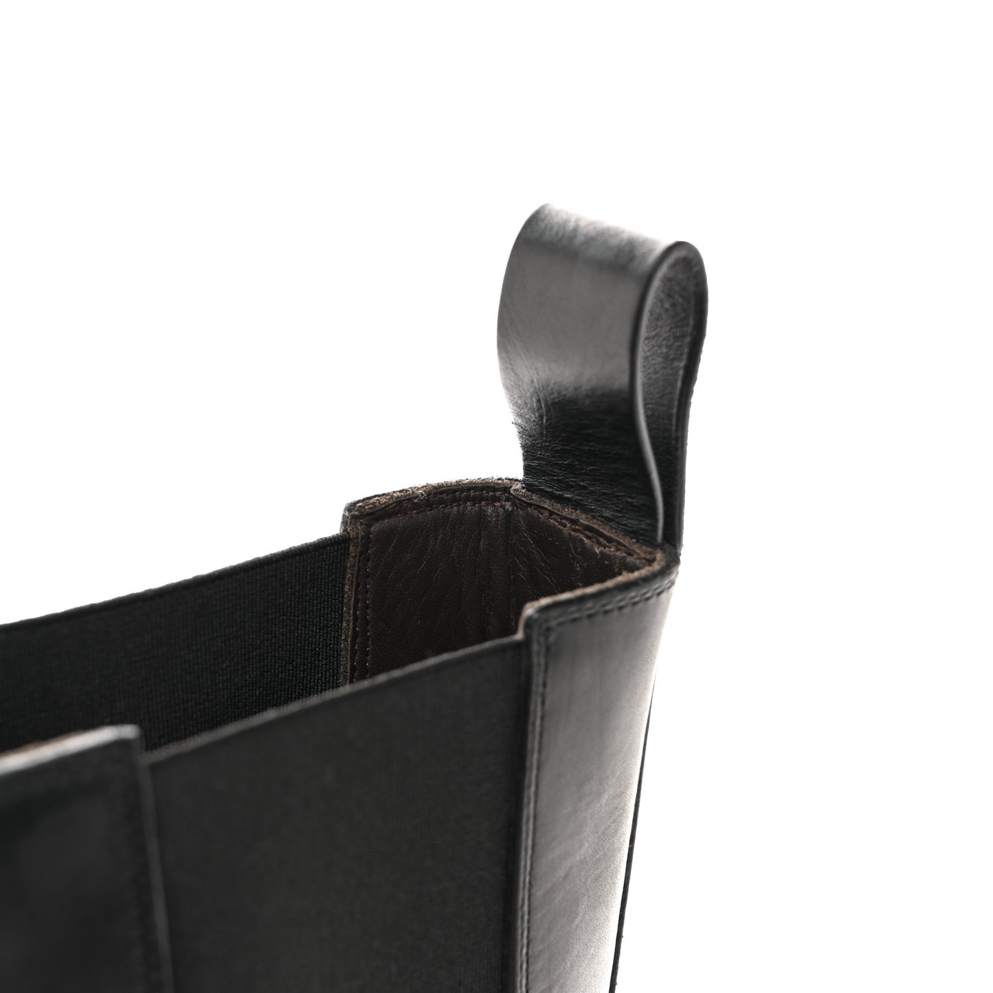 Calfskin The Tire Chelsea Boots 38 Black Green
