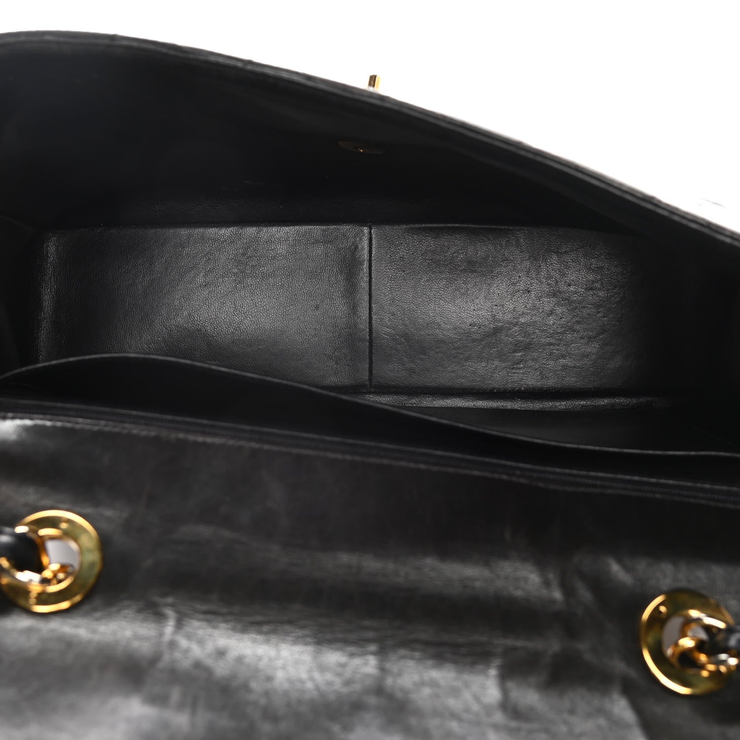 Chanel Lambskin Quilted XL Jumbo Single Flap Black 5 of 21