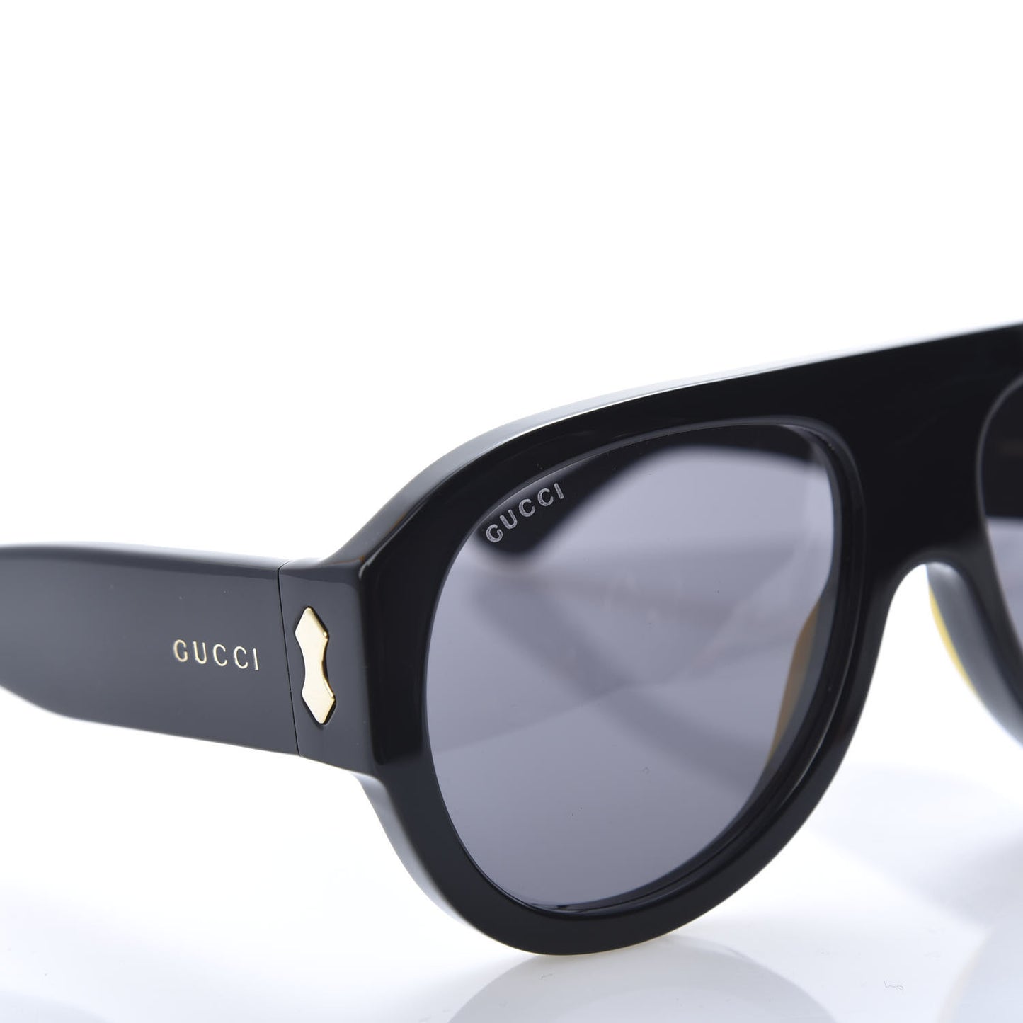 Acetate Aviator Sunglasses GG0668S Black