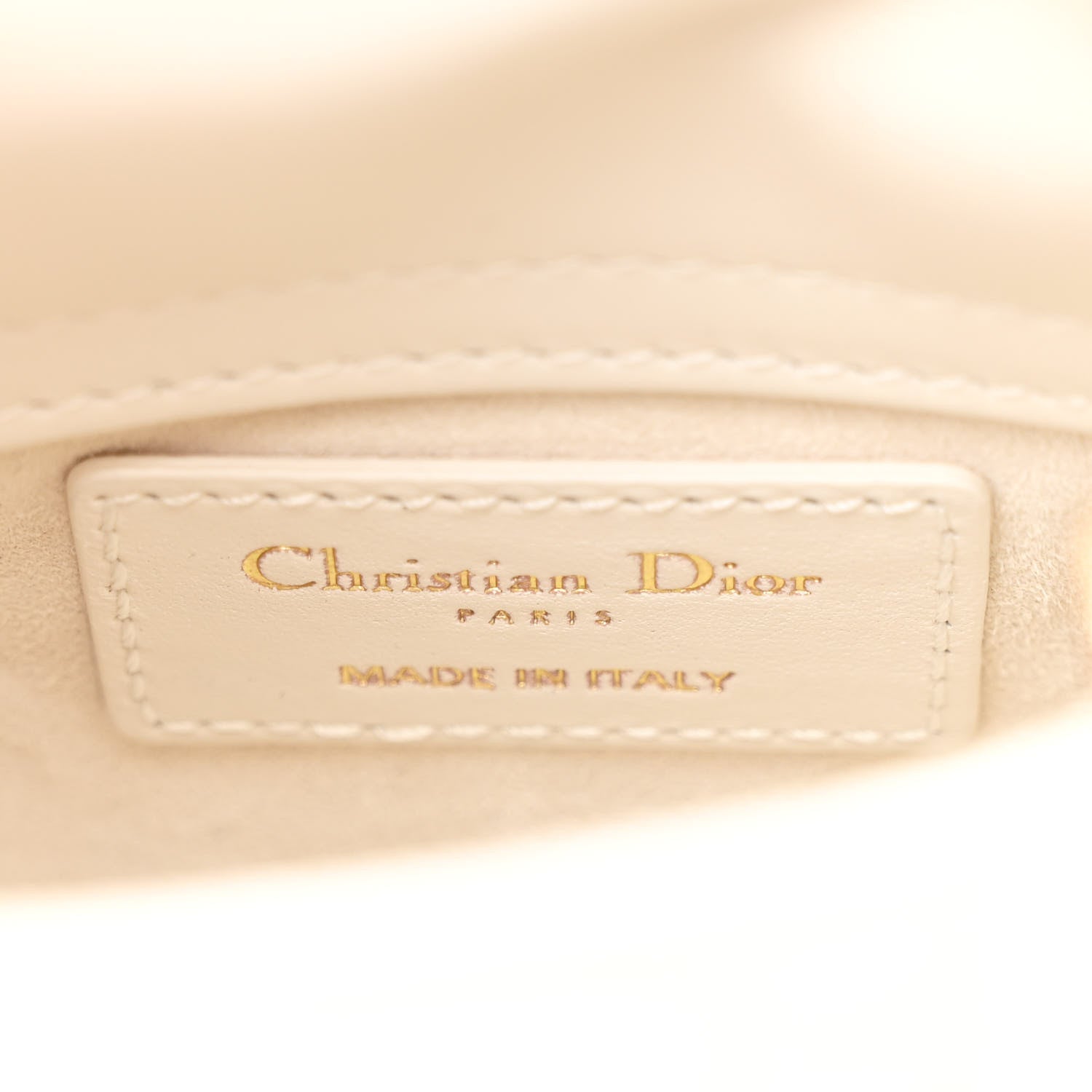 Christian Dior Lambskin Cannage Micro Lady Dior Latte 6 of 11