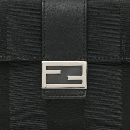 Fendi Recycled Nylon Vitello Grace Light Pequin Baguette Belt Pouch Black 8 of 8