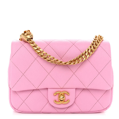 Chanel Caviar Quilted Mini Sweetheart Flap Lilac 1 of 10