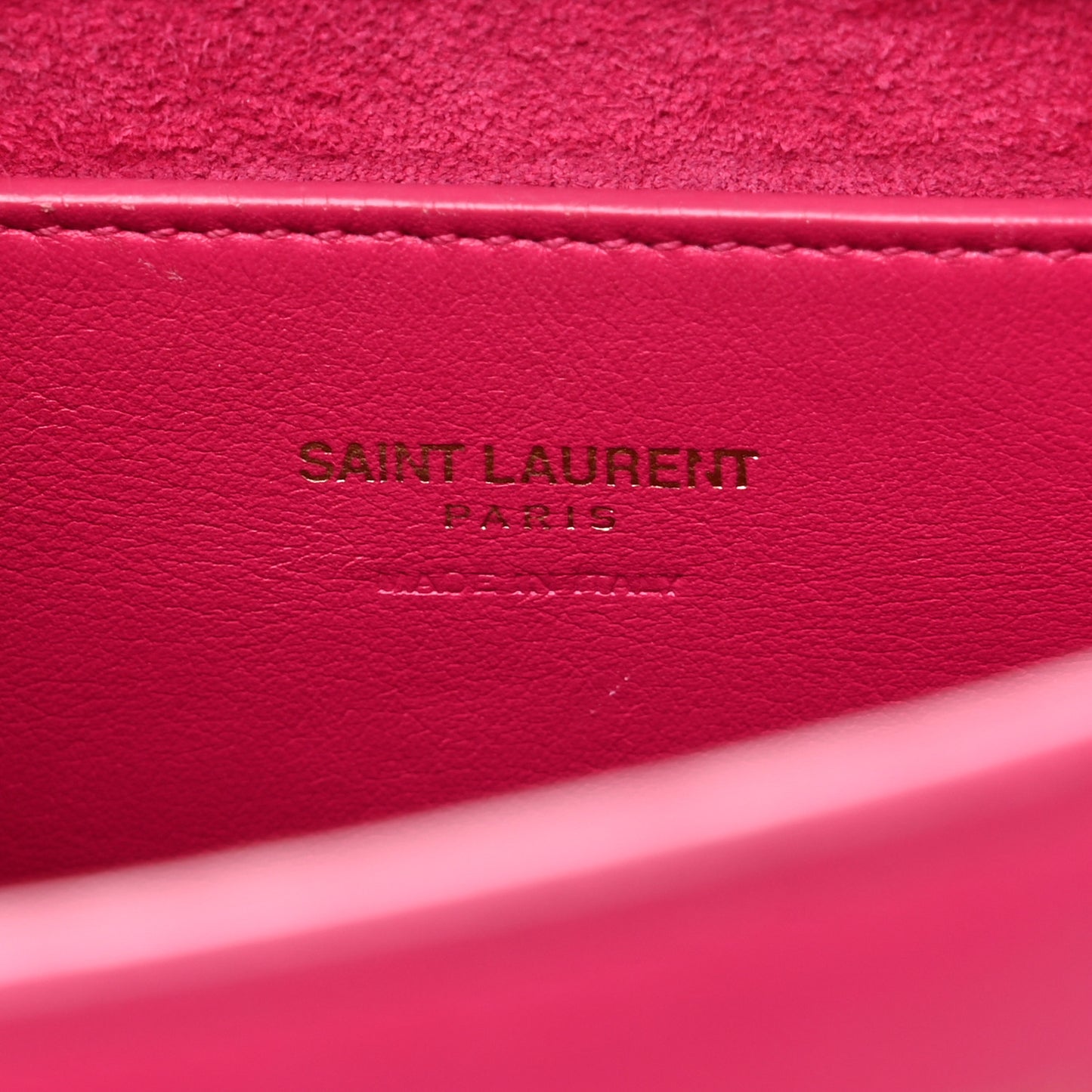 Calfskin Monogram Baby Cabas Fuchsia