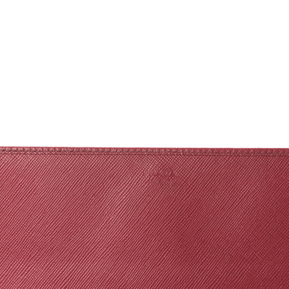 Prada Saffiano Metal Oro Chain Wallet Peonia 9 of 10