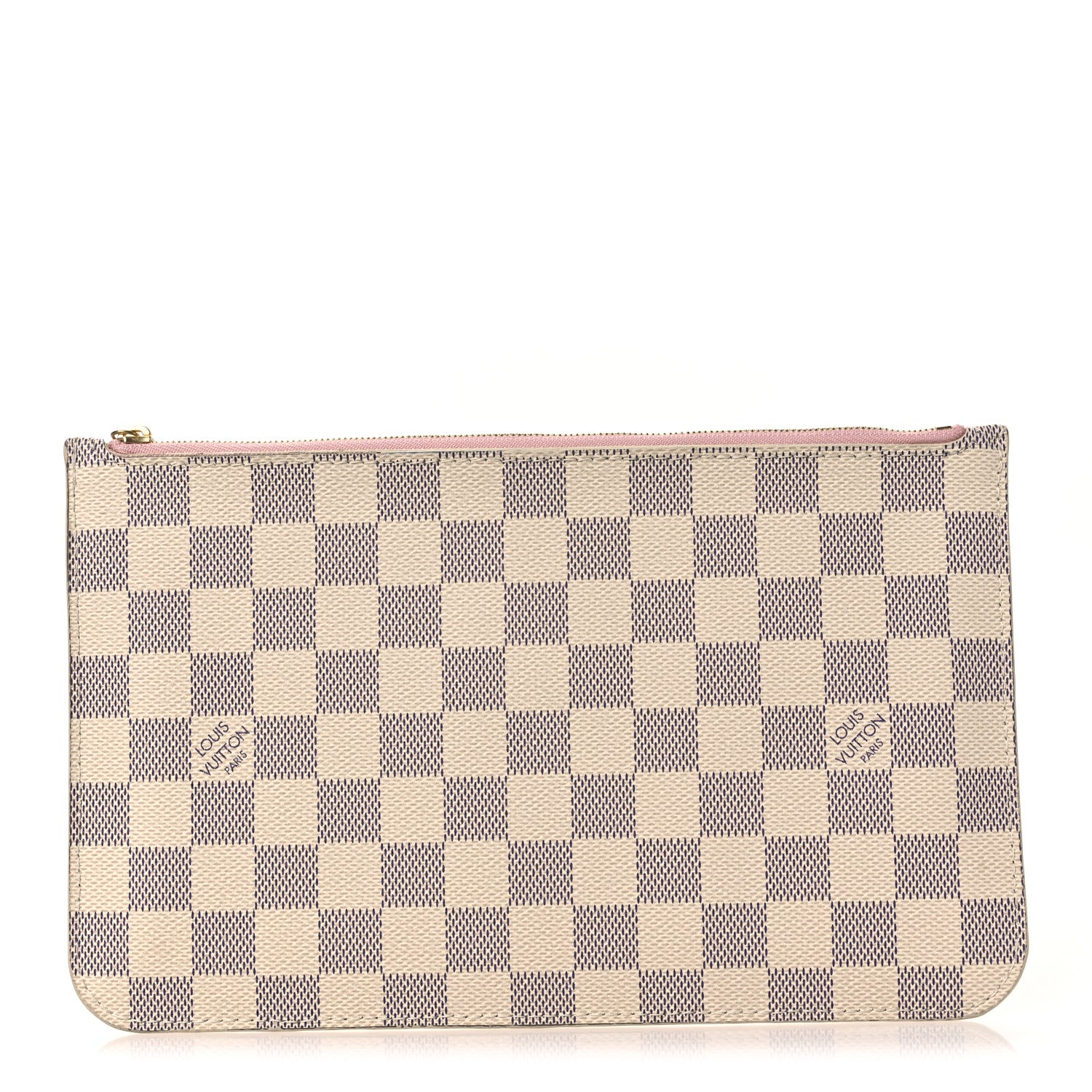 Louis Vuitton Damier Azur Neverfull MM GM Pochette Rose Ballerine 1 of 8