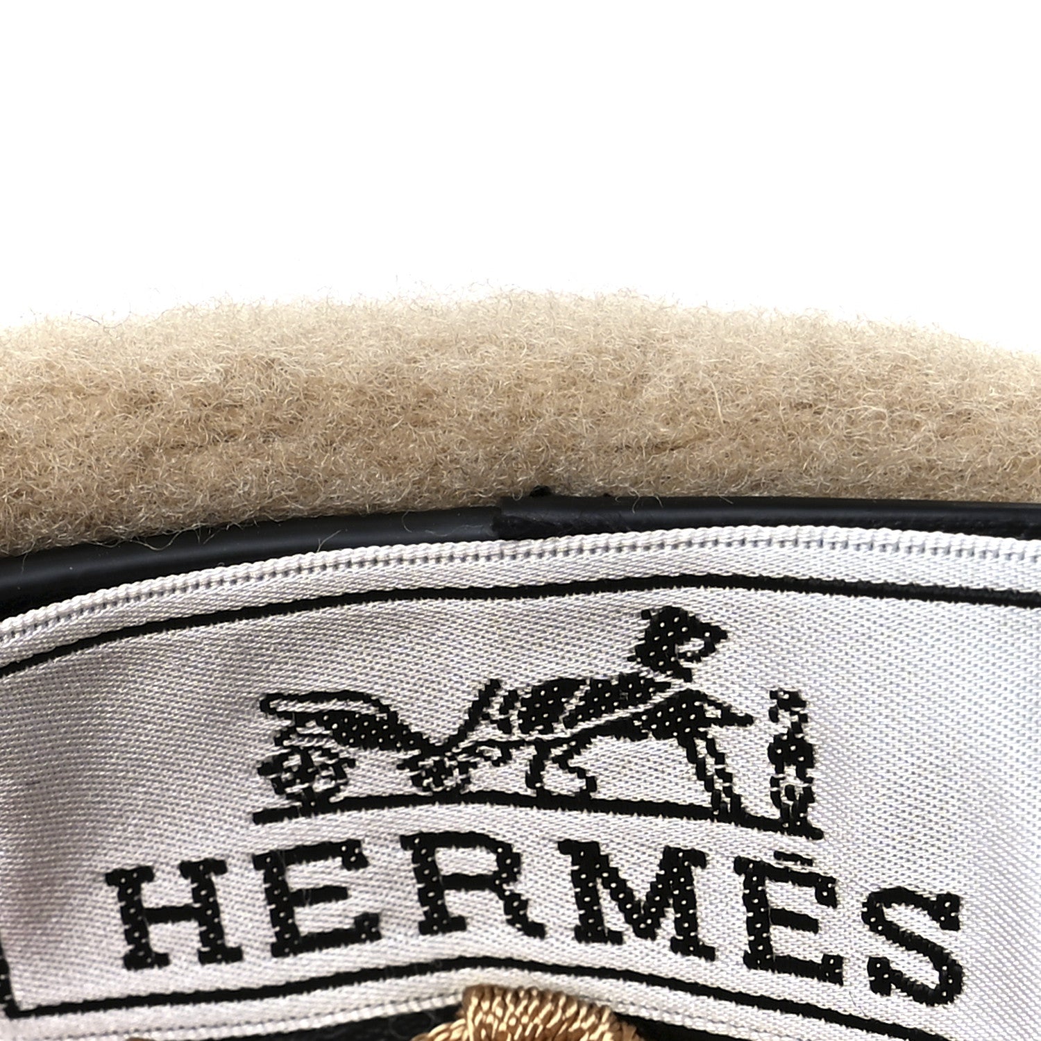Hermes Merinos Wool Felt Felicity Beret Hat 57 Sable 8 of 10