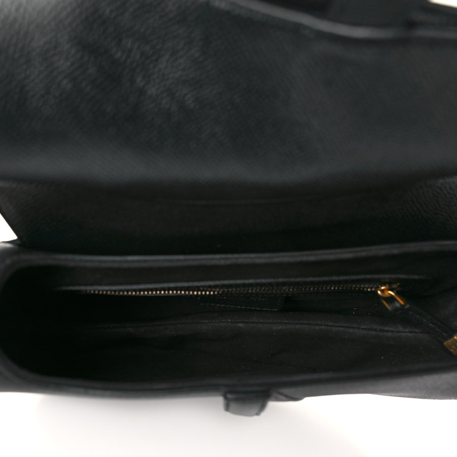 Christian Dior Grained Calfskin Saddle Bag Black 5 of 7