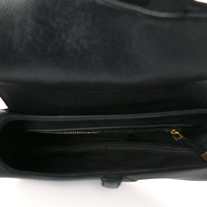 Christian Dior Grained Calfskin Saddle Bag Black 5 of 7