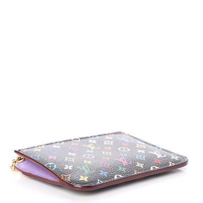 Louis Vuitton Monogram Multicolor Key Pouch Black Violet 3 of 7