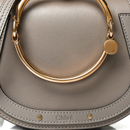 Chloe Calfskin Suede Small Nile Bracelet Bag Motty Grey 17 of 25