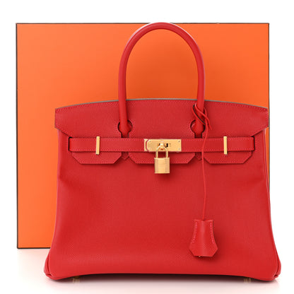 Hermes Epsom Birkin 30 Rouge Casaque 13 of 13