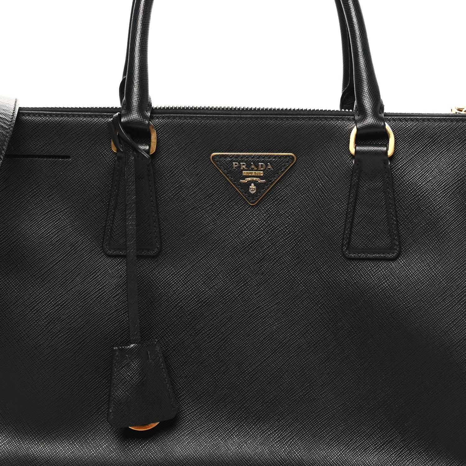 Prada Saffiano Lux Medium Galleria Double Zip Tote Black 7 of 9