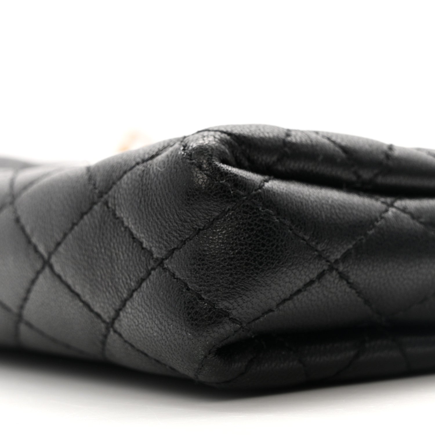 Saint Laurent Lambskin Quilted Gaby Zipped Pouch Black 9 of 14