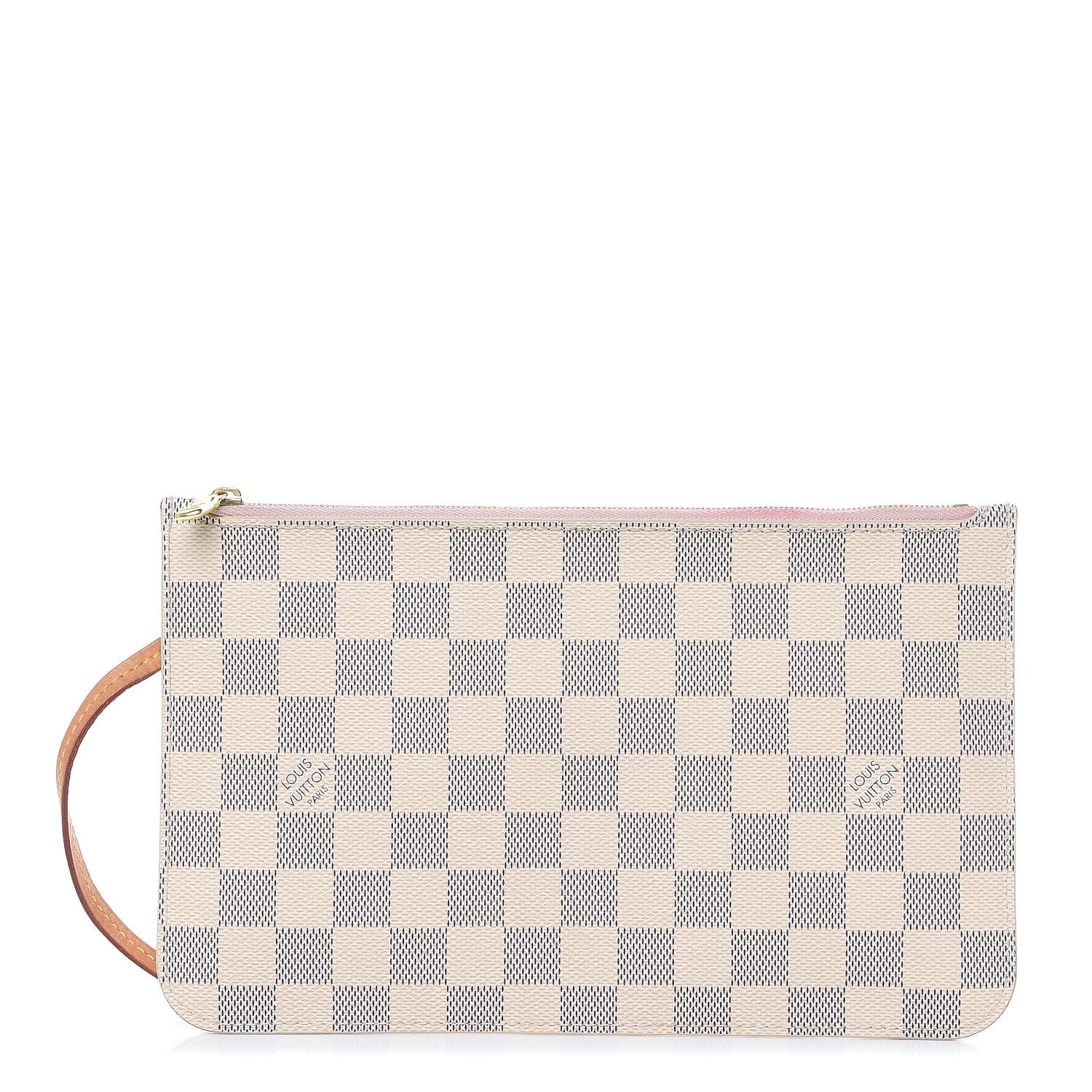 Louis Vuitton Damier Azur Neverfull MM GM Pochette Rose Ballerine 1 of 14