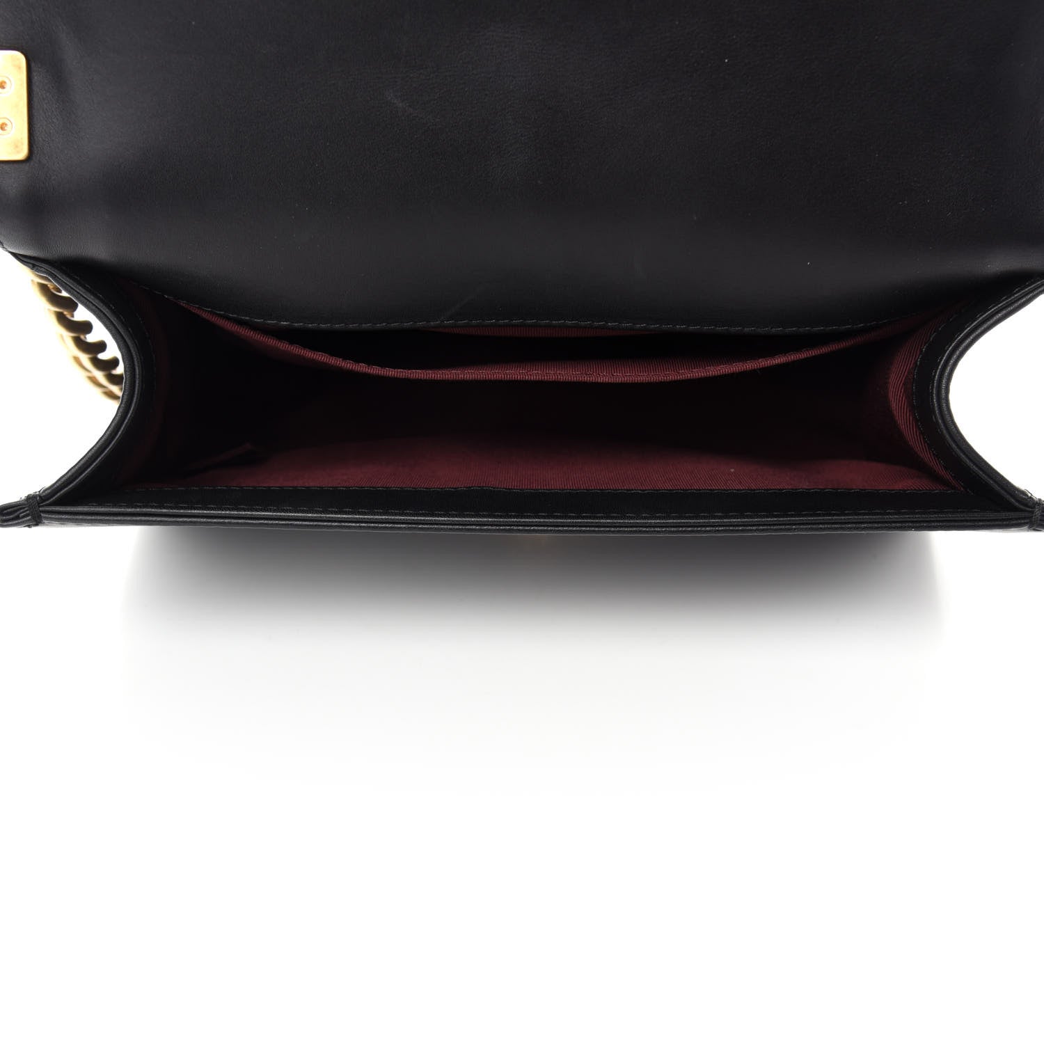 Chanel Caviar Suede Calfskin Chevron Medium Boy Flap Black 5 of 13
