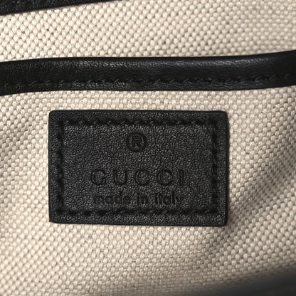 Gucci GG Supreme Monogram Horsebit 1955 Small Soft Top Handle Shoulder Bag Beige Black 6 of 12