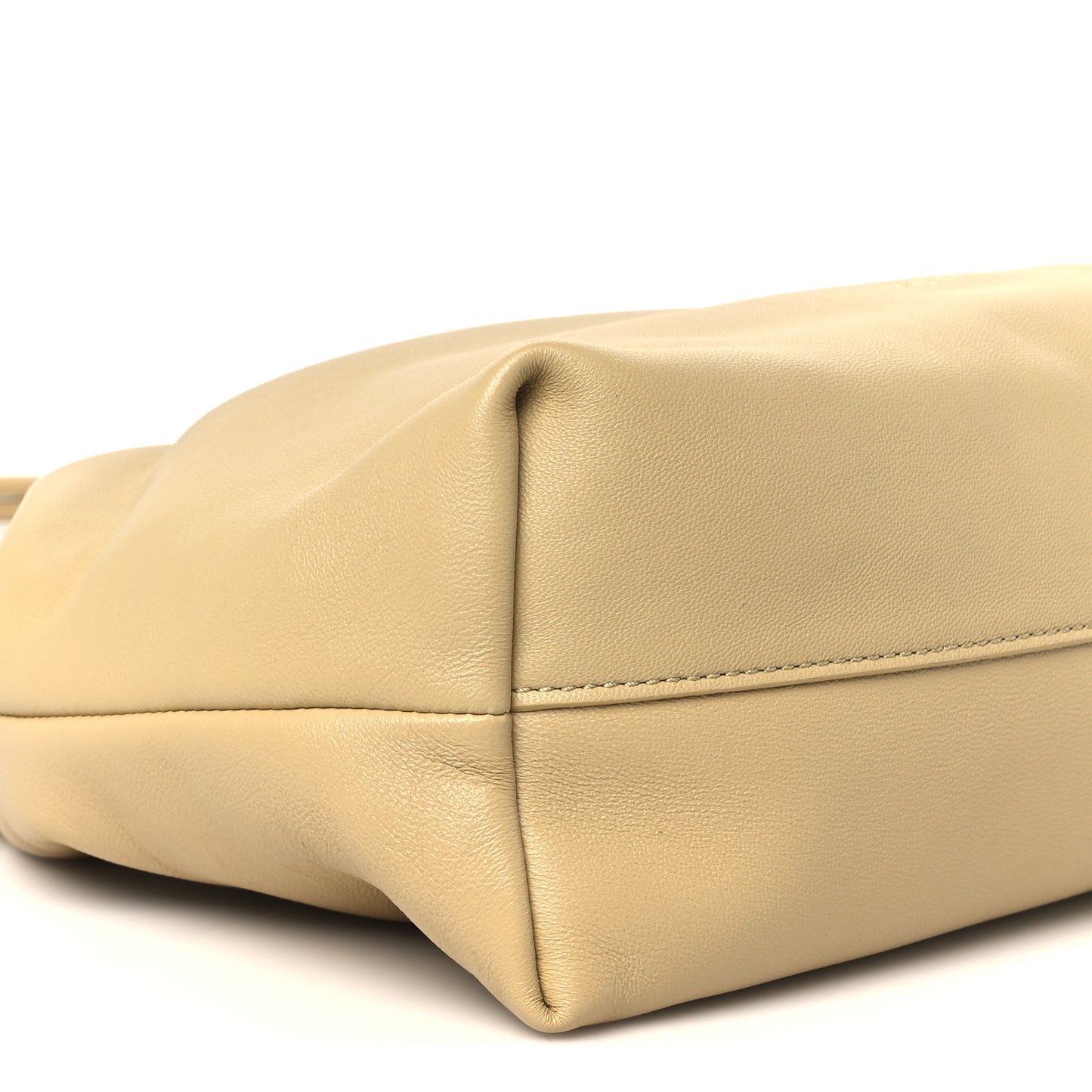 Mellow Nappa Medium Donut Chain Flamenco Knot Clutch Sahara