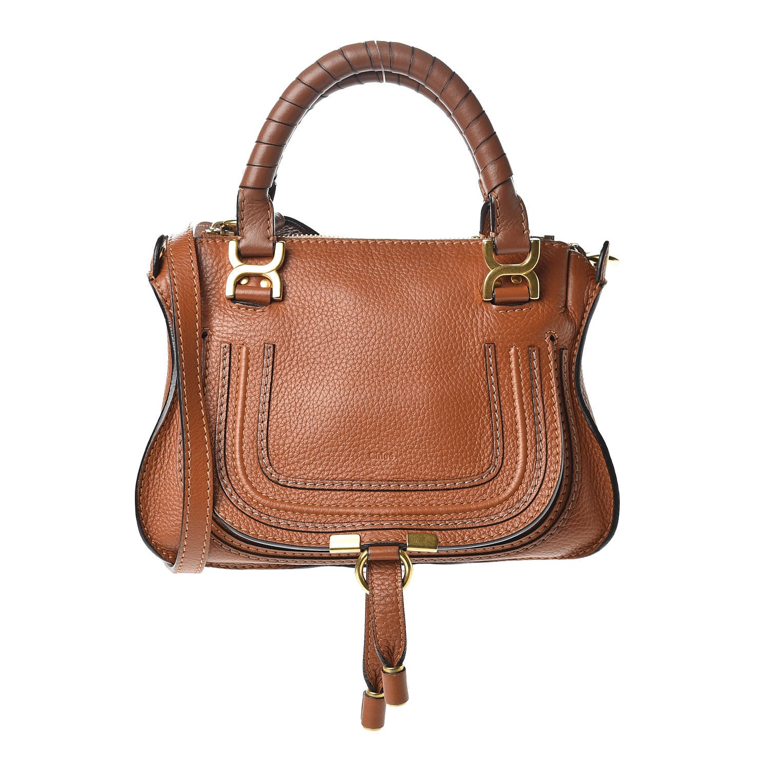 Chloe Calfskin Mini Marcie Satchel Tan 1 of 10