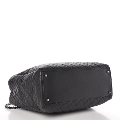 Chanel Caviar Quilted Large Coco Handle Shopping Tote Black 4 of 9