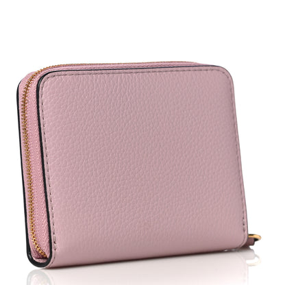 Mulberry Small Classic Grain Compact Zip Wallet Powder Pink 3 of 13