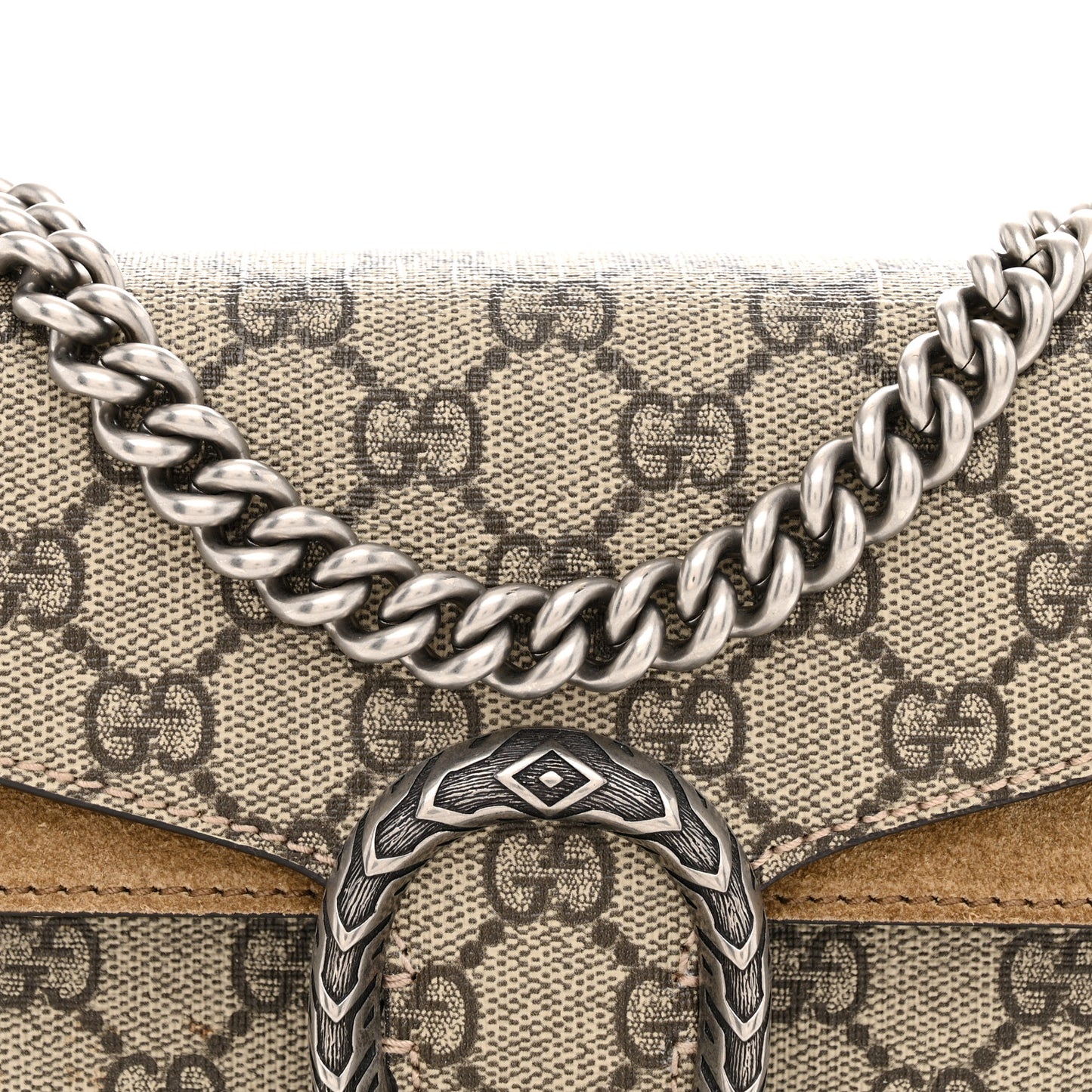 GG Supreme Monogram Mini Dionysus Shoulder Bag Taupe