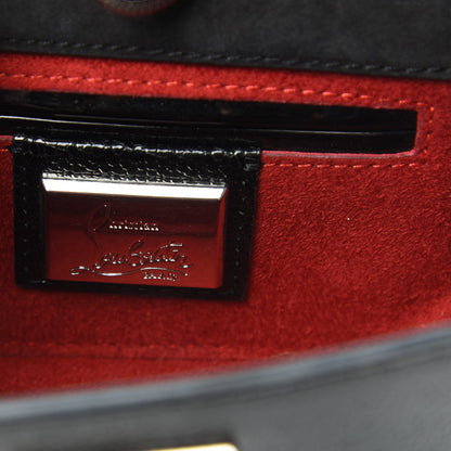 Christian Louboutin Jurassic Calfskin Spikes Sweety Charity NV Crossbody Bag Black Silver 6 of 13