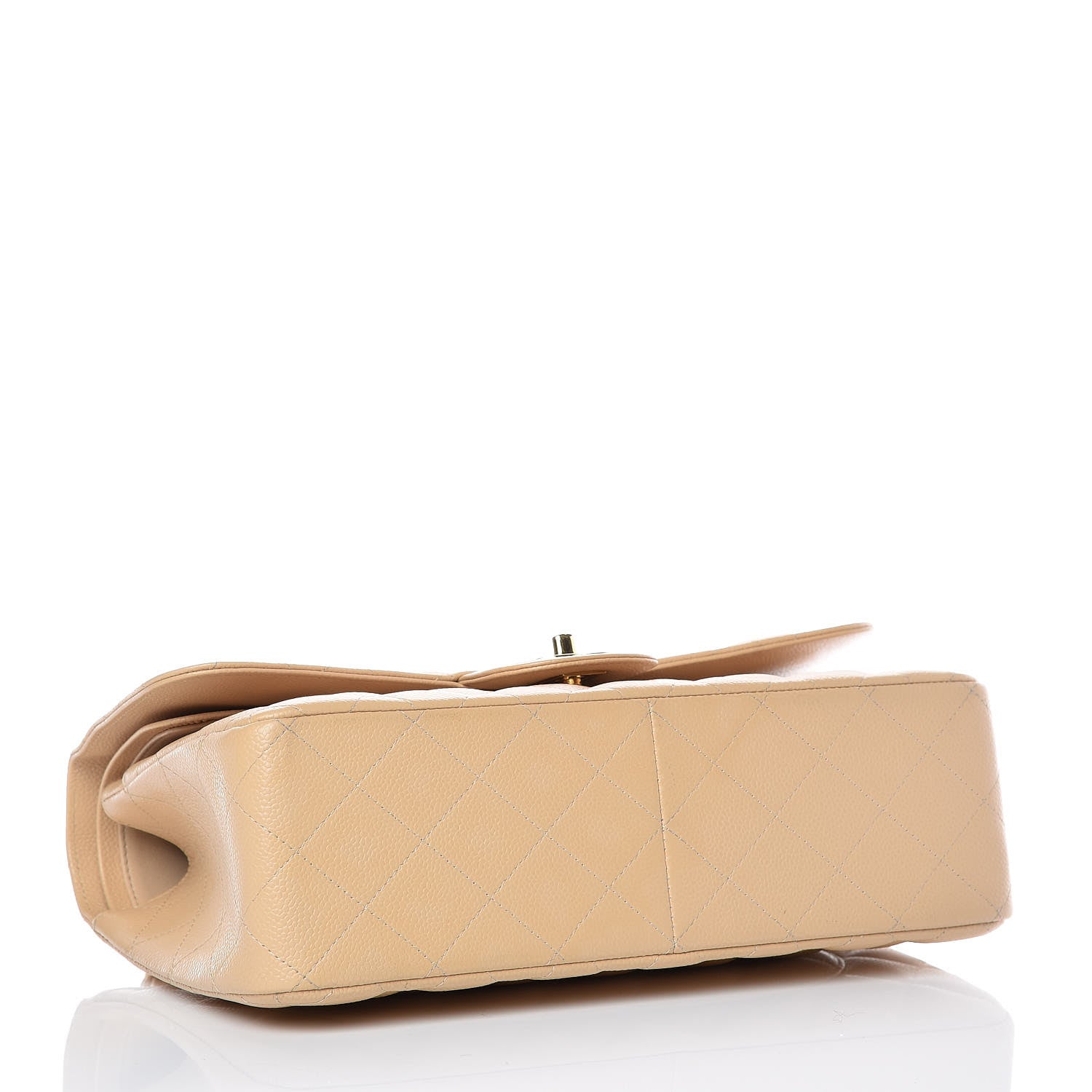 Chanel Caviar Quilted Jumbo Double Flap Beige Clair 4 of 10