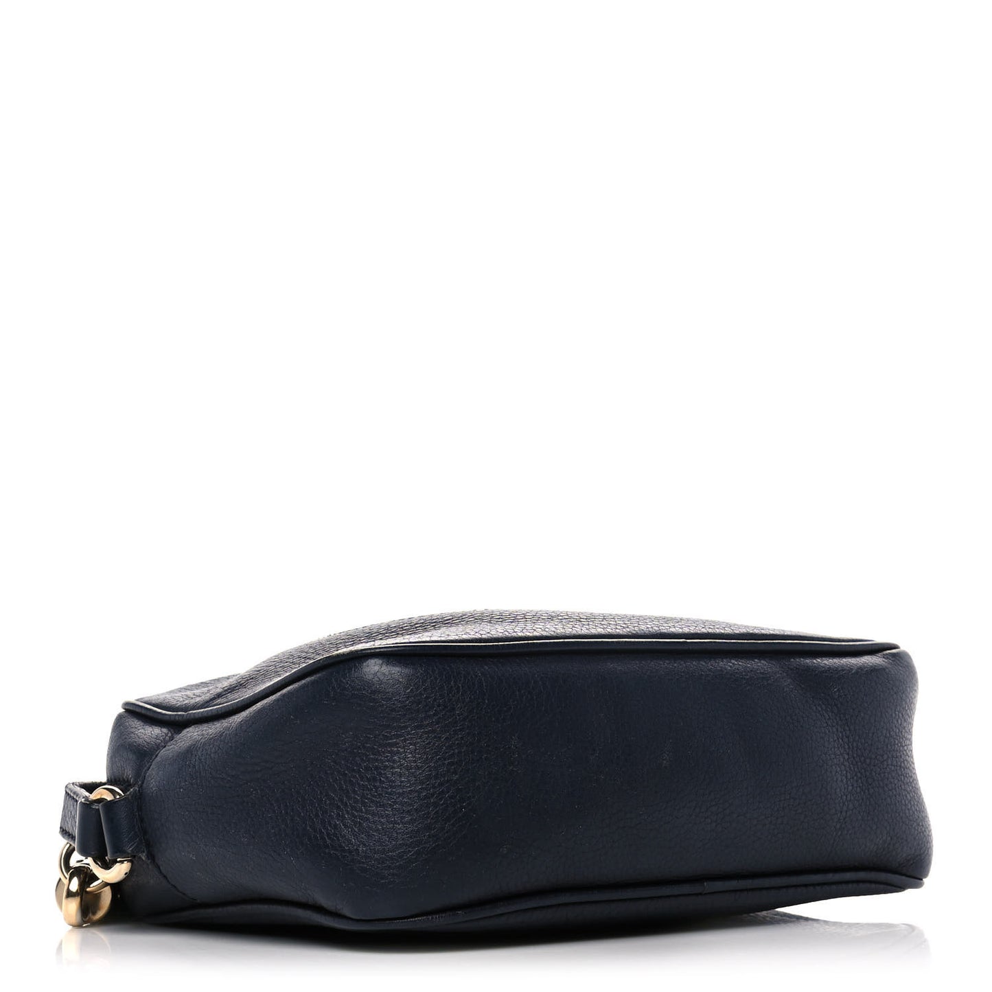 Pebbled Calfskin Small Soho Disco Bag Blue