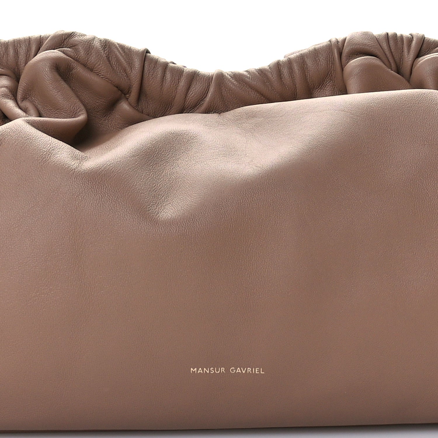 Mansur Gavriel Lambskin Cloud Clutch Biscotto 7 of 9