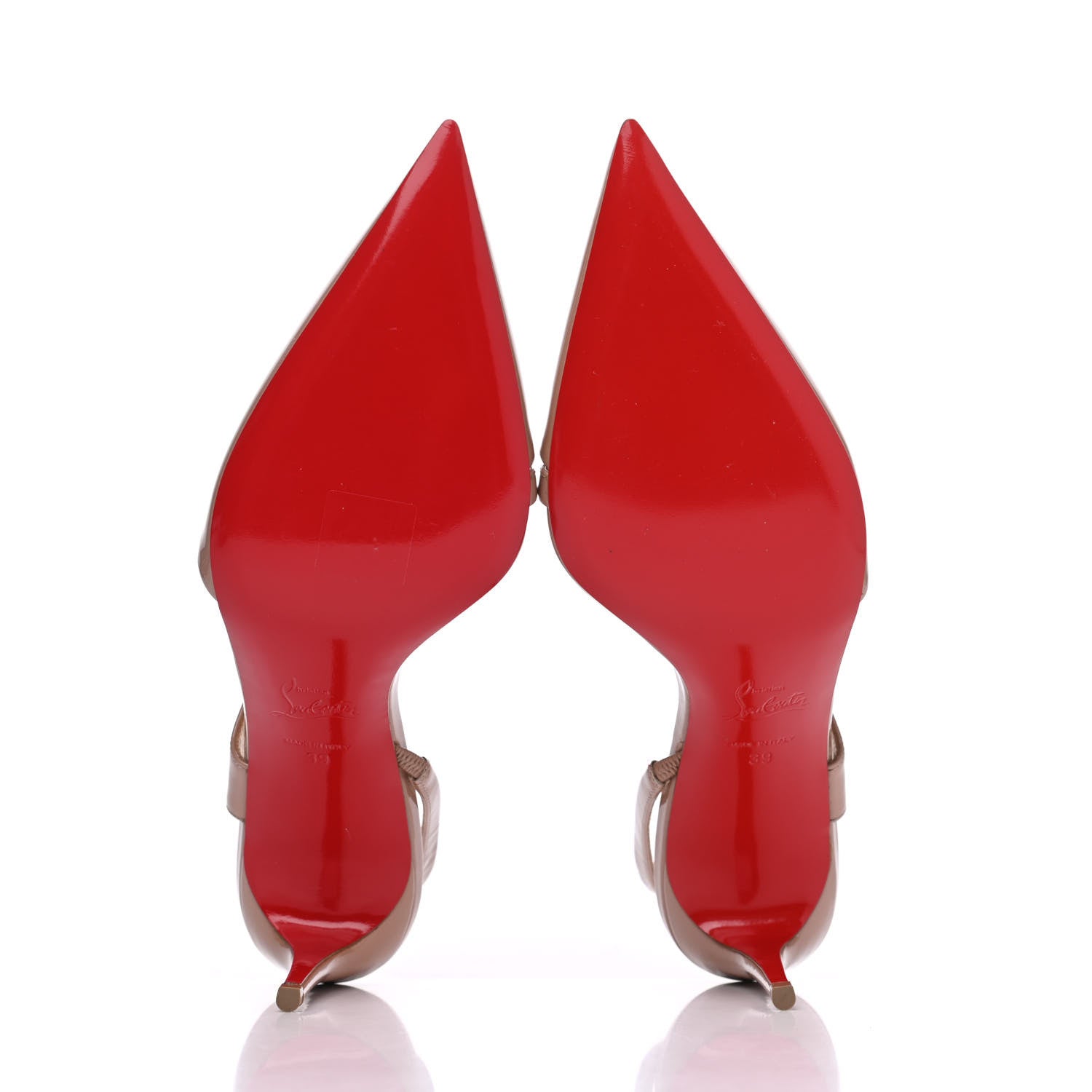 Christian Louboutin Patent After Sun Brandina 85 Pumps 39 Nude 5 of 10