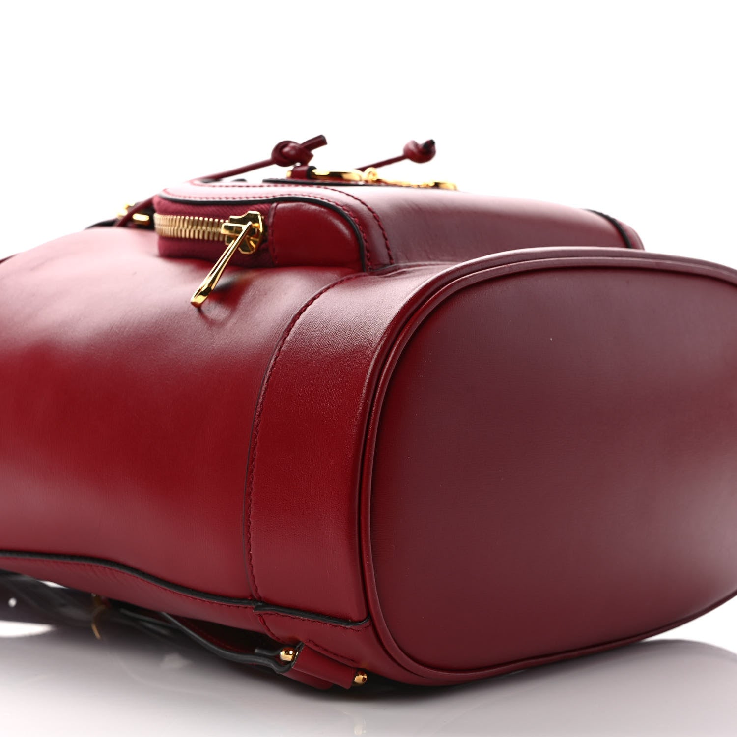 Gucci Boarded Plutone Calfskin Horsebit 1955 Single Buckle Backpack New Cherry Red 8 of 11