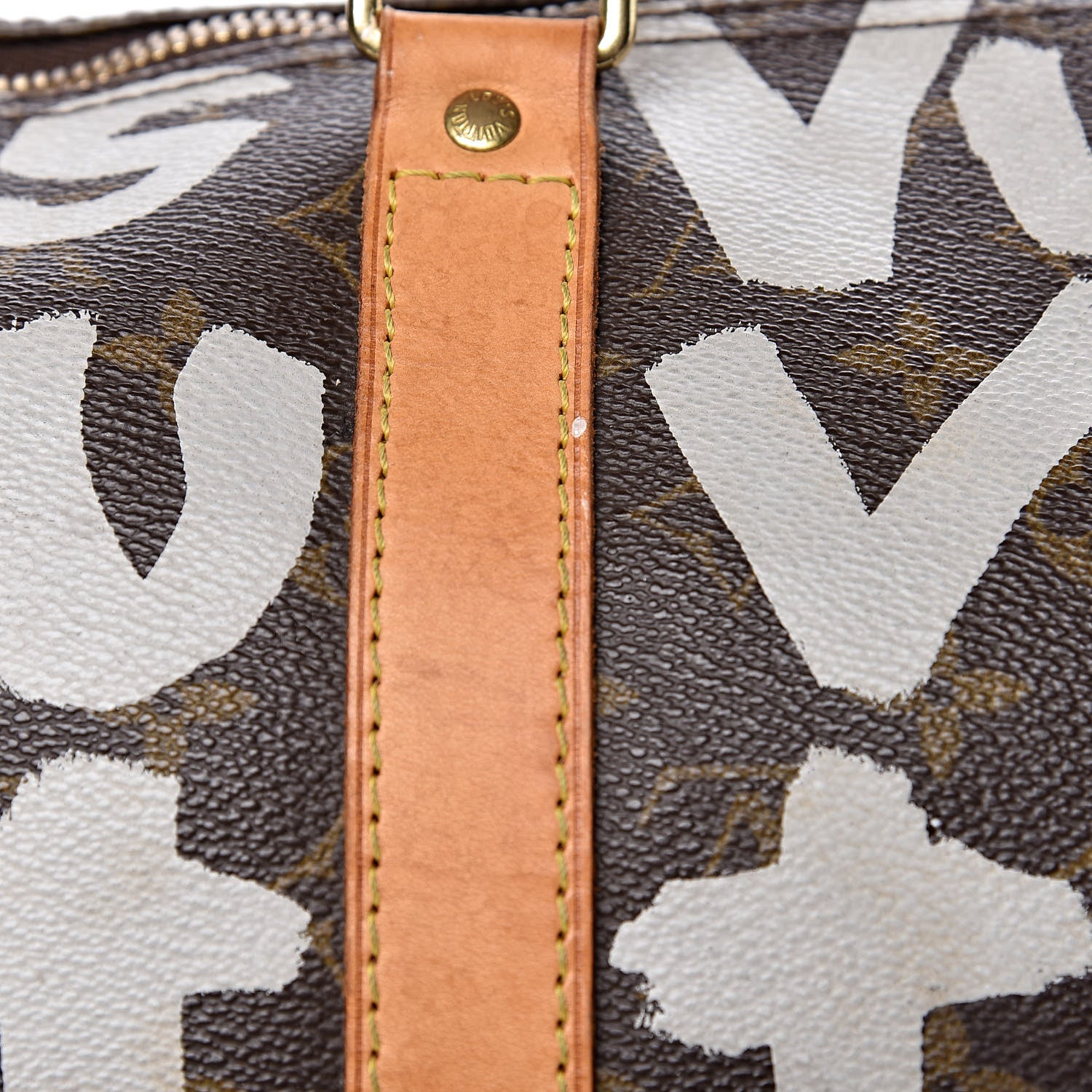 Louis Vuitton Graffiti Keepall 50 Silver 18 of 30