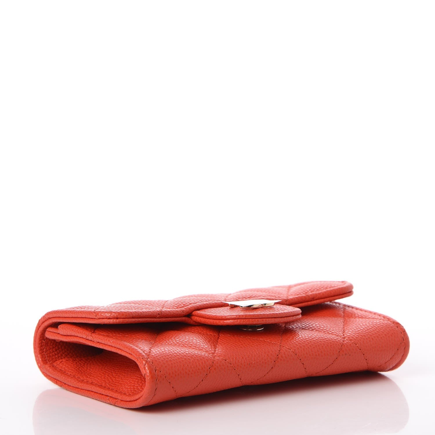 Chanel Caviar Quilted Flap Card Holder Red 4 of 9