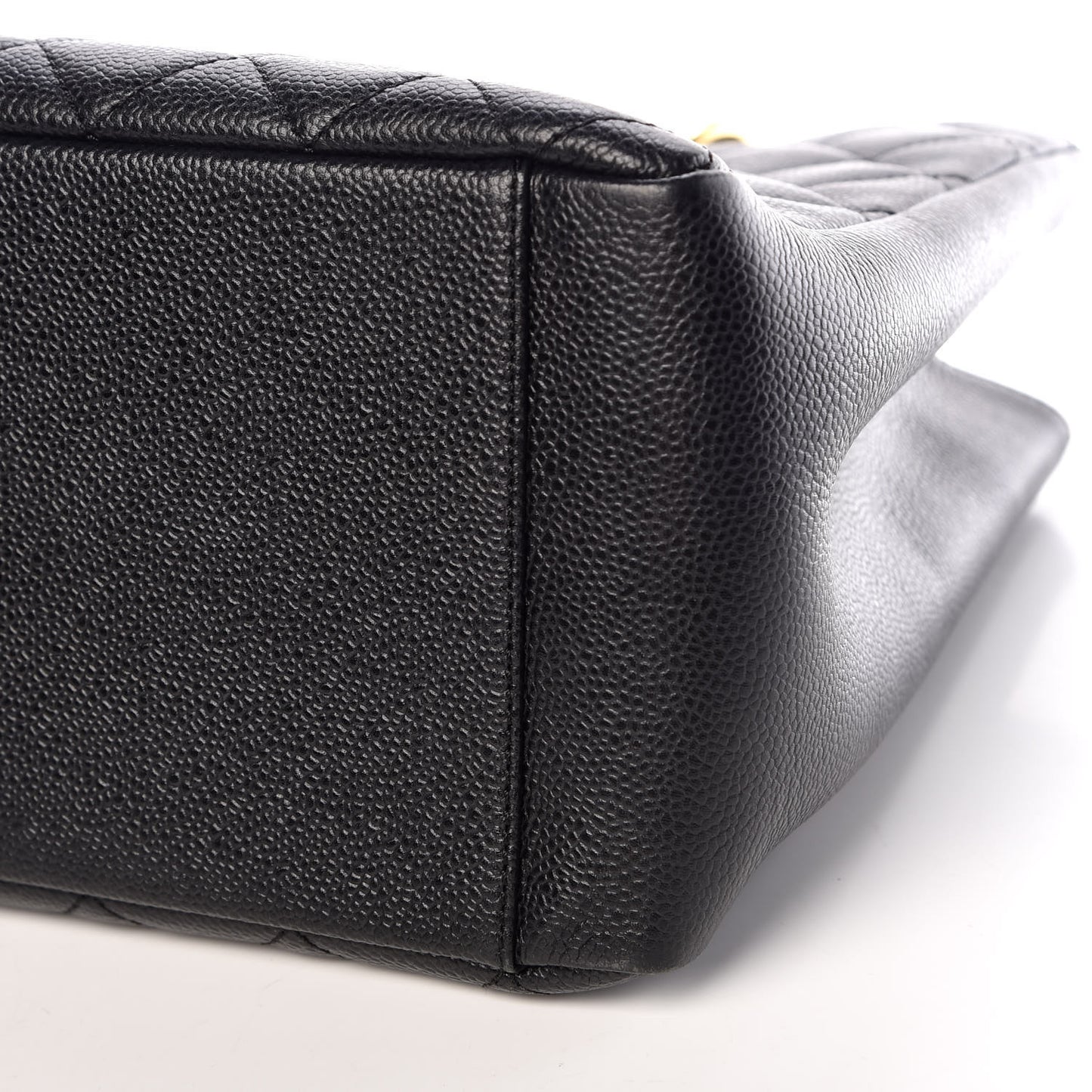 Caviar Quilted Grand Shopping Tote GST Black