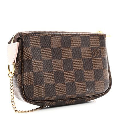 Louis Vuitton Damier Ebene 2020 Christmas Animation Big Wheel Mini Pochette Accessories Rose Ballerine 3 of 8
