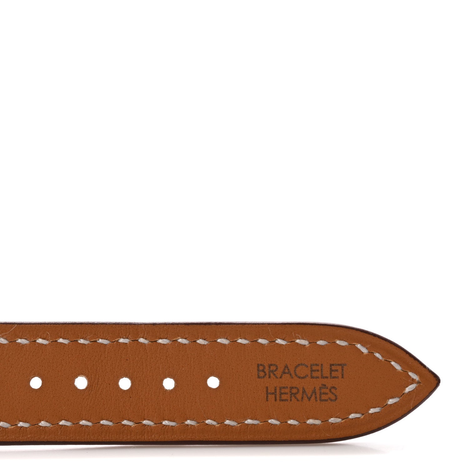 Hermes Epsom Heure H Hour Watch Strap Gold 3 of 5