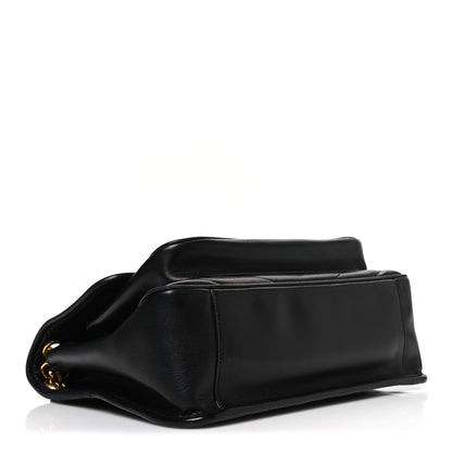 Saint Laurent Crinkled Calfskin Matelasse Monogram Medium Niki Chain Satchel Black 4 of 10