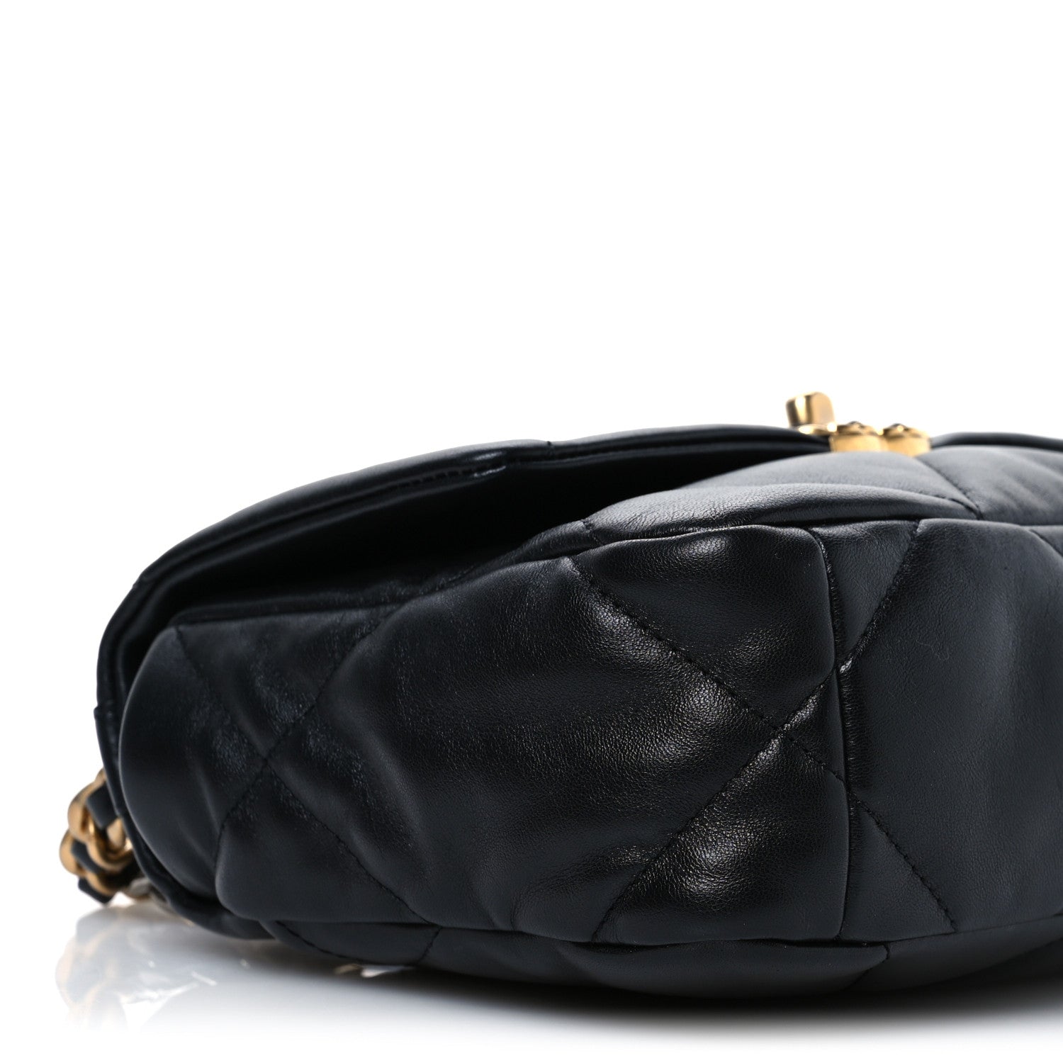 Chanel Lambskin Quilted Medium Chanel 19 Flap Black 9 of 11