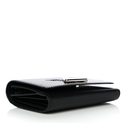 Louis Vuitton Epi Twist Compact Wallet Black 3 of 12