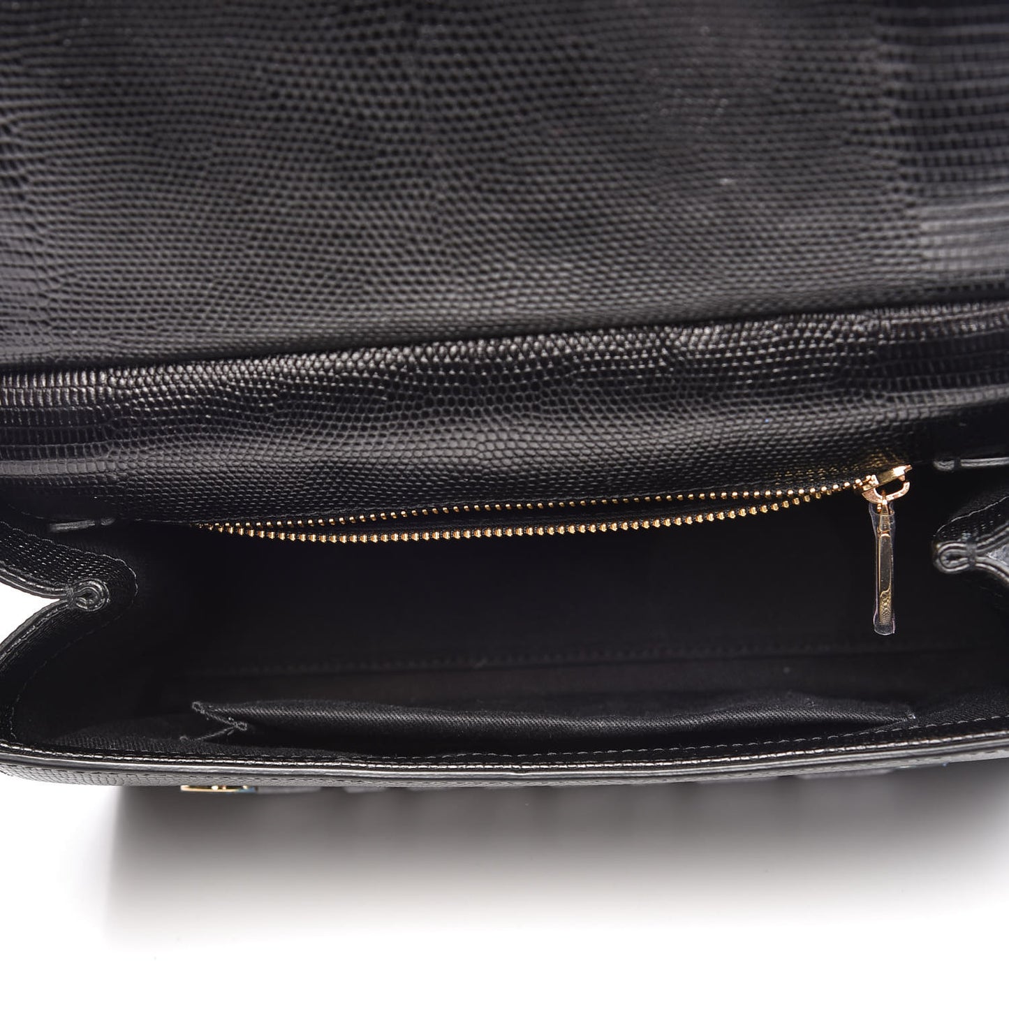 Calfskin Iguana Embossed Studded Medium Fashion Sinner Patch Miss Sicily Satchel Black