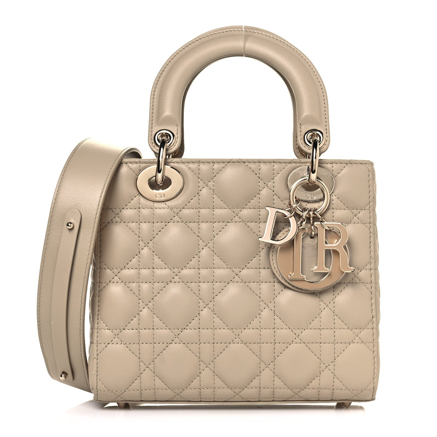 Lambskin Cannage Small My ABCDior Lady Dior Beige