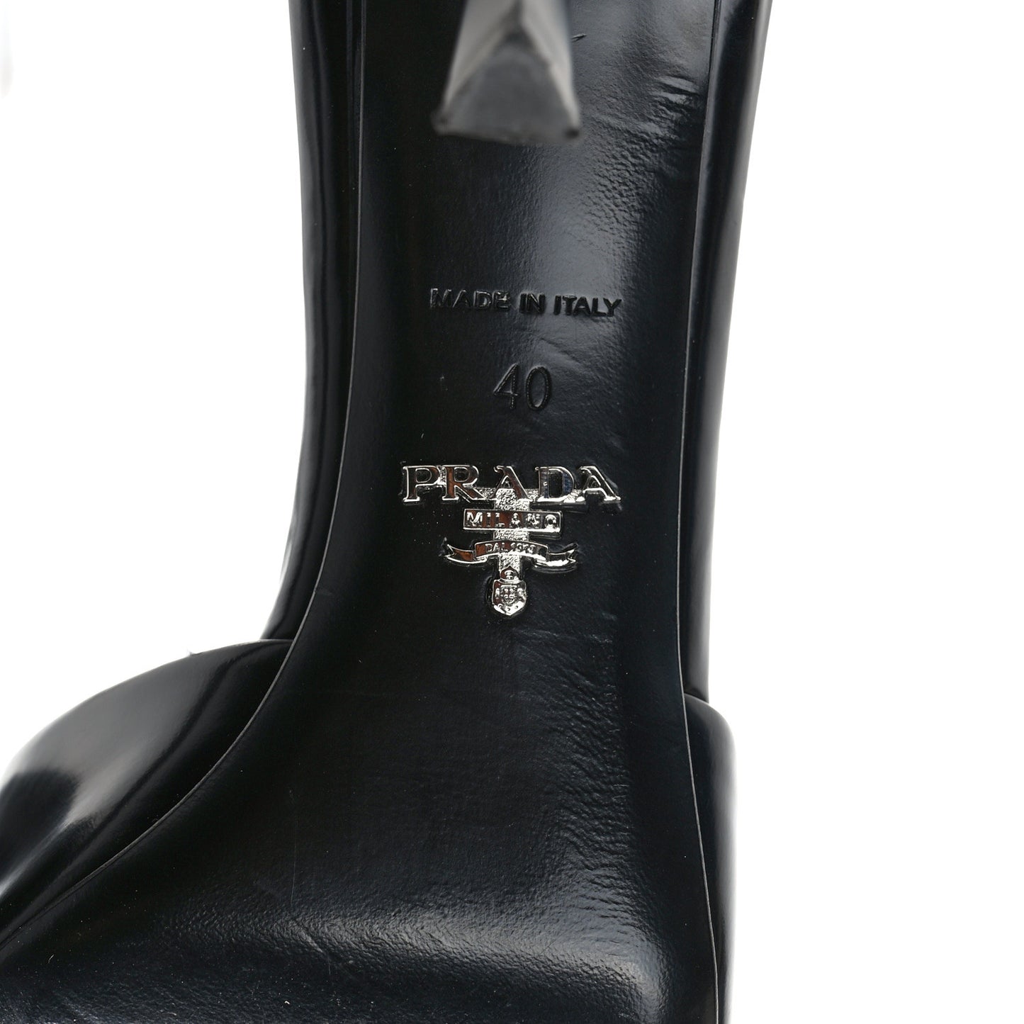 Spazzolato Logo 75mm Slide Sandals 40 Black